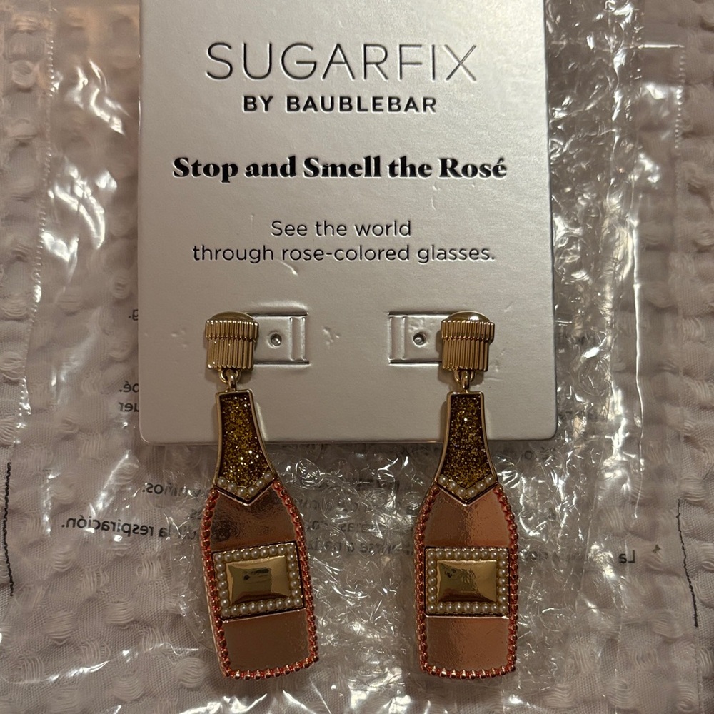 Sugarfix by BaubleBar Champagne Bottle Earrings